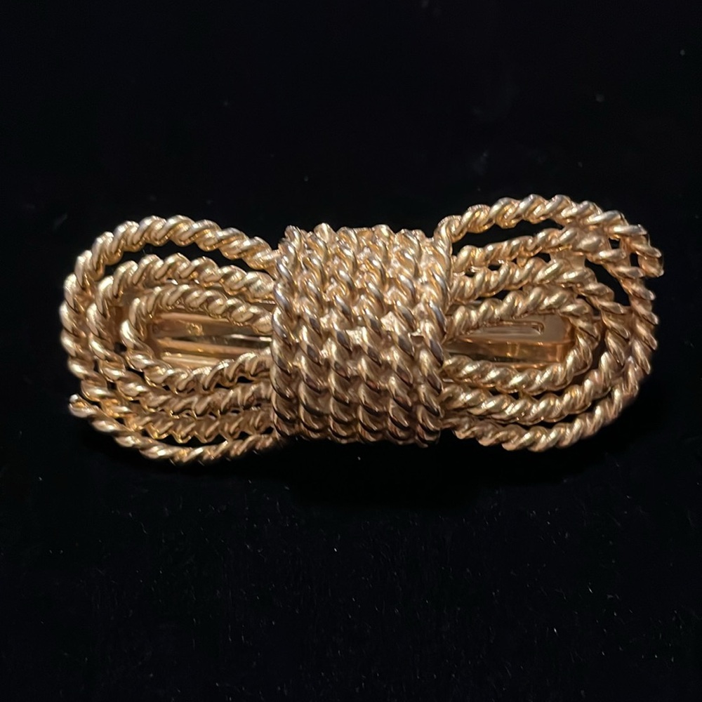 Gold Color Rope Design Hair Clip - Picture 12 of 16